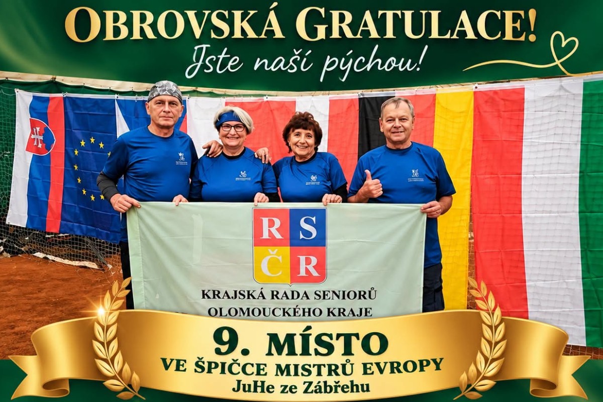 A Krajská rada seniorů Olomouckého kraje opět boduje!